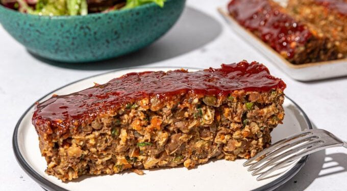 Celebratory Vegan Meatloaf with Lentils + Walnuts