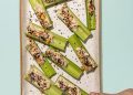 Everything Bagel Celery Snacks with Tahini