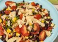 High Fiber Black Bean Crunch Salad with Corn