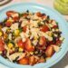 High Fiber Black Bean Crunch Salad with Corn