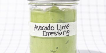 Creamy Blended Avocado Lime Dressing