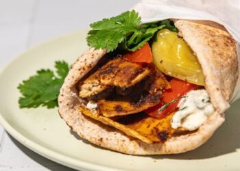 Baked Vegan Tofu Shawarma Wraps (40g protein)